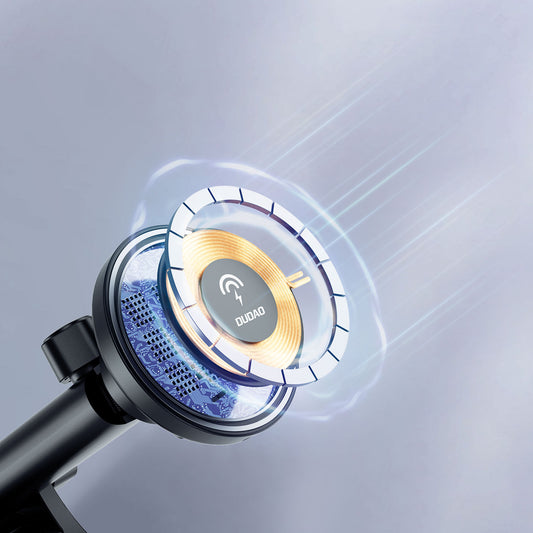 Dudao F12MAX+ MagSafe Bilholder med Trådløs Opladning – 15W, Sort