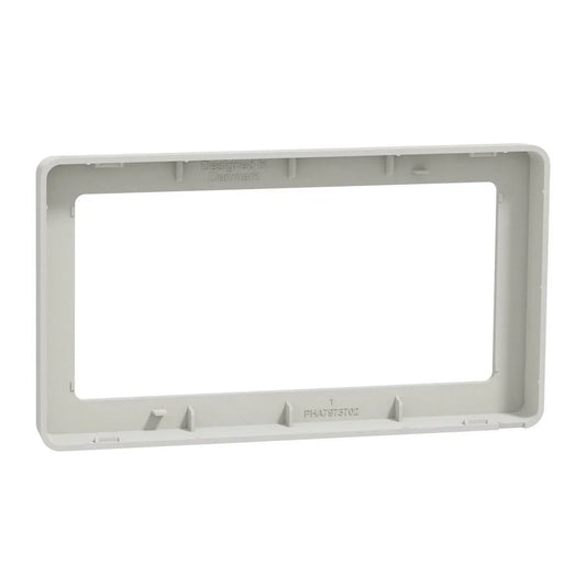 FUGA Base 63 Designramme 2 modul – Lysegrå - Sikshop