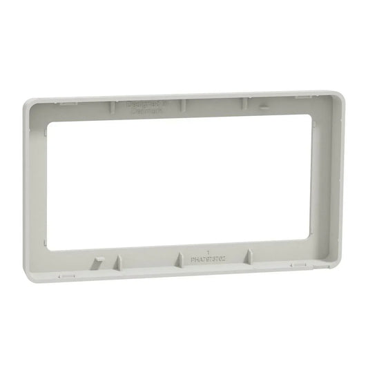 FUGA Base 63 Designramme 2 modul – Lysegrå - Sikshop