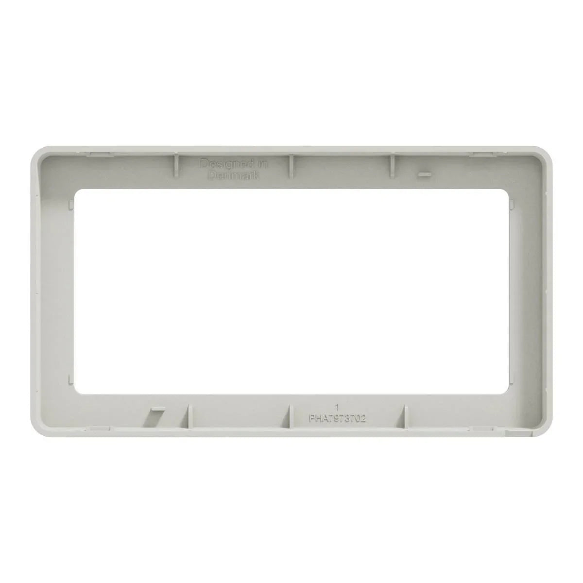 FUGA Base 63 Designramme 2 modul – Lysegrå - Sikshop