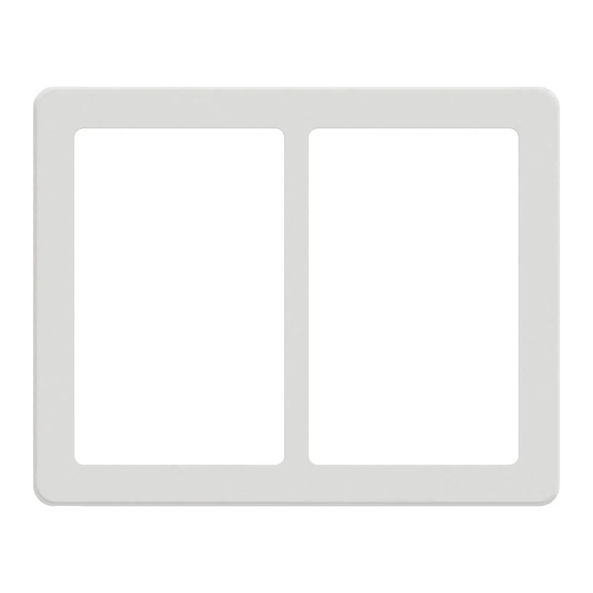 LK FUGA Base 63 Designramme 2x1,5 Modul – Hvid (Vandret) - Sikshop