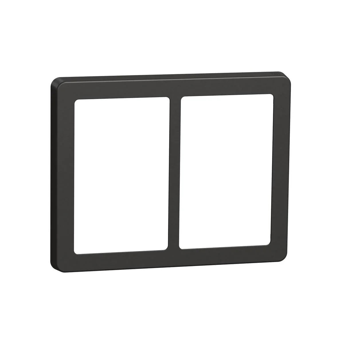 FUGA Base 63 Designramme 2x1,5 modul – Koksgrå - Sikshop