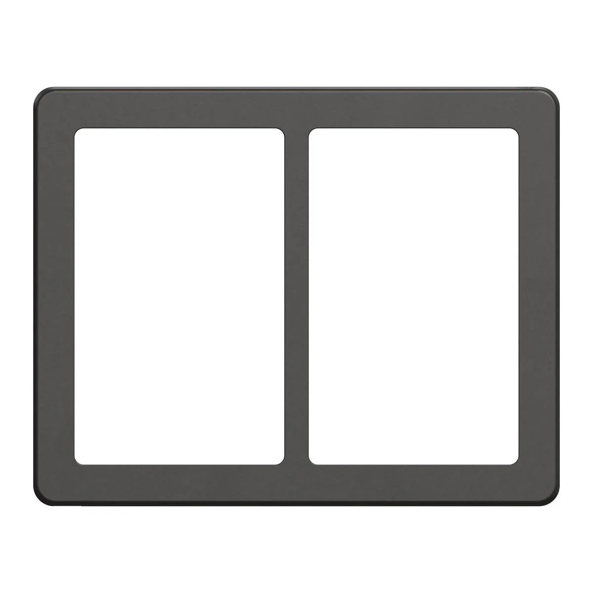 FUGA Base 63 Designramme 2x1,5 modul – Koksgrå - Sikshop