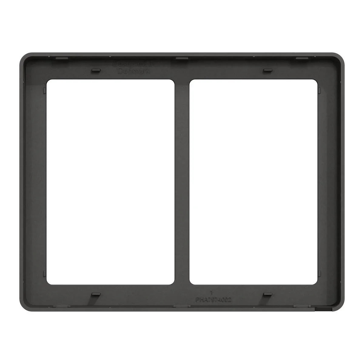 FUGA Base 63 Designramme 2x1,5 modul – Koksgrå - Sikshop