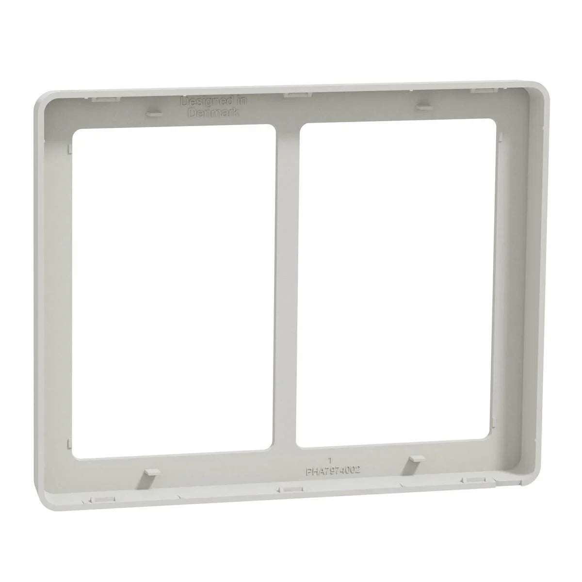 FUGA Base 63 Designramme 2x1,5 modul – Lysegrå - Sikshop