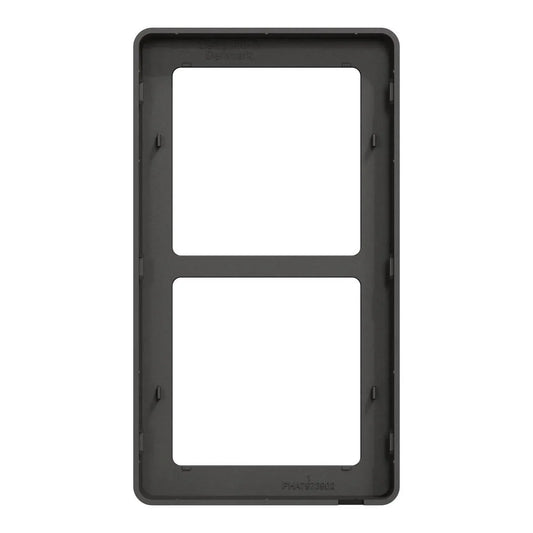 LK FUGA Base 63 Designramme 2x1 Modul – Koksgrå (Antracit) - Sikshop