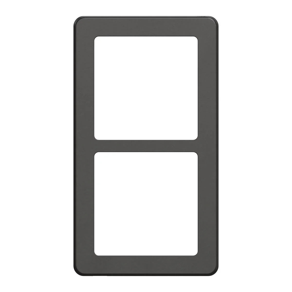 LK FUGA Base 63 Designramme 2x1 Modul – Koksgrå (Antracit) - Sikshop