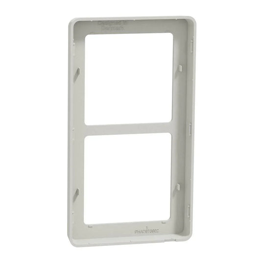 LK FUGA Base 63 Designramme 2x1 Modul – Lysegrå - Sikshop