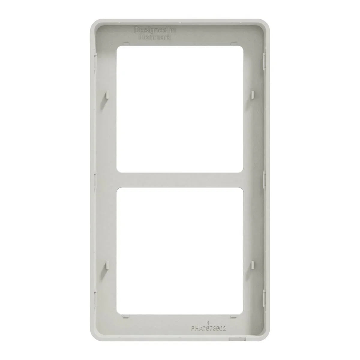 LK FUGA Base 63 Designramme 2x1 Modul – Lysegrå - Sikshop