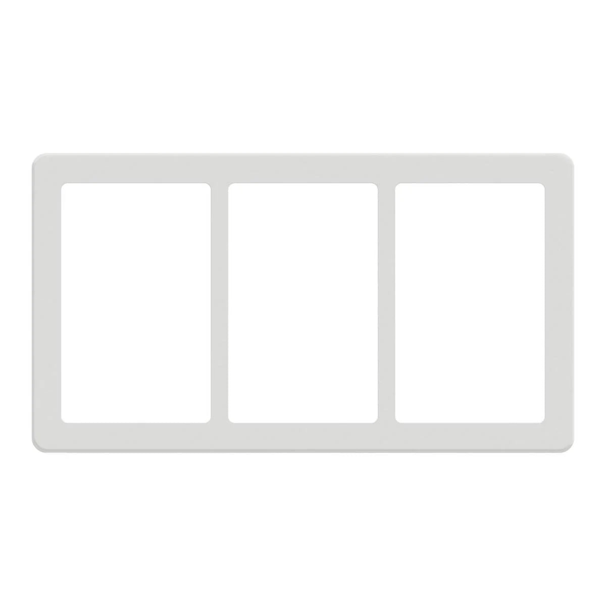 LK FUGA Base 63 Designramme 3x1,5 Modul – Hvid (Vandret) - Sikshop