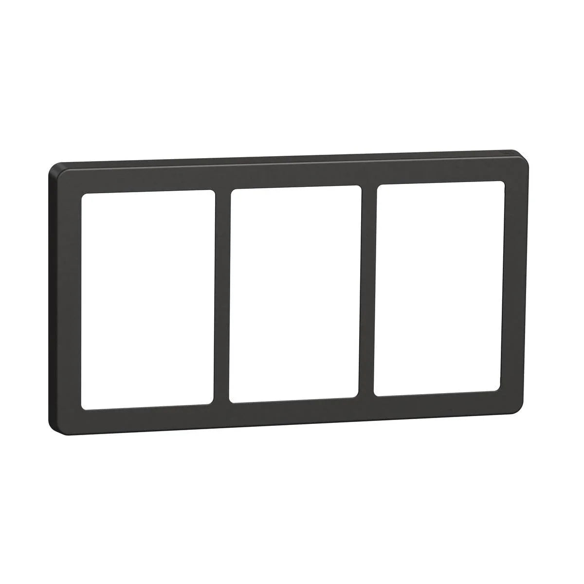 FUGA Base 63 Designramme 3x1,5 modul – Koksgrå - Sikshop