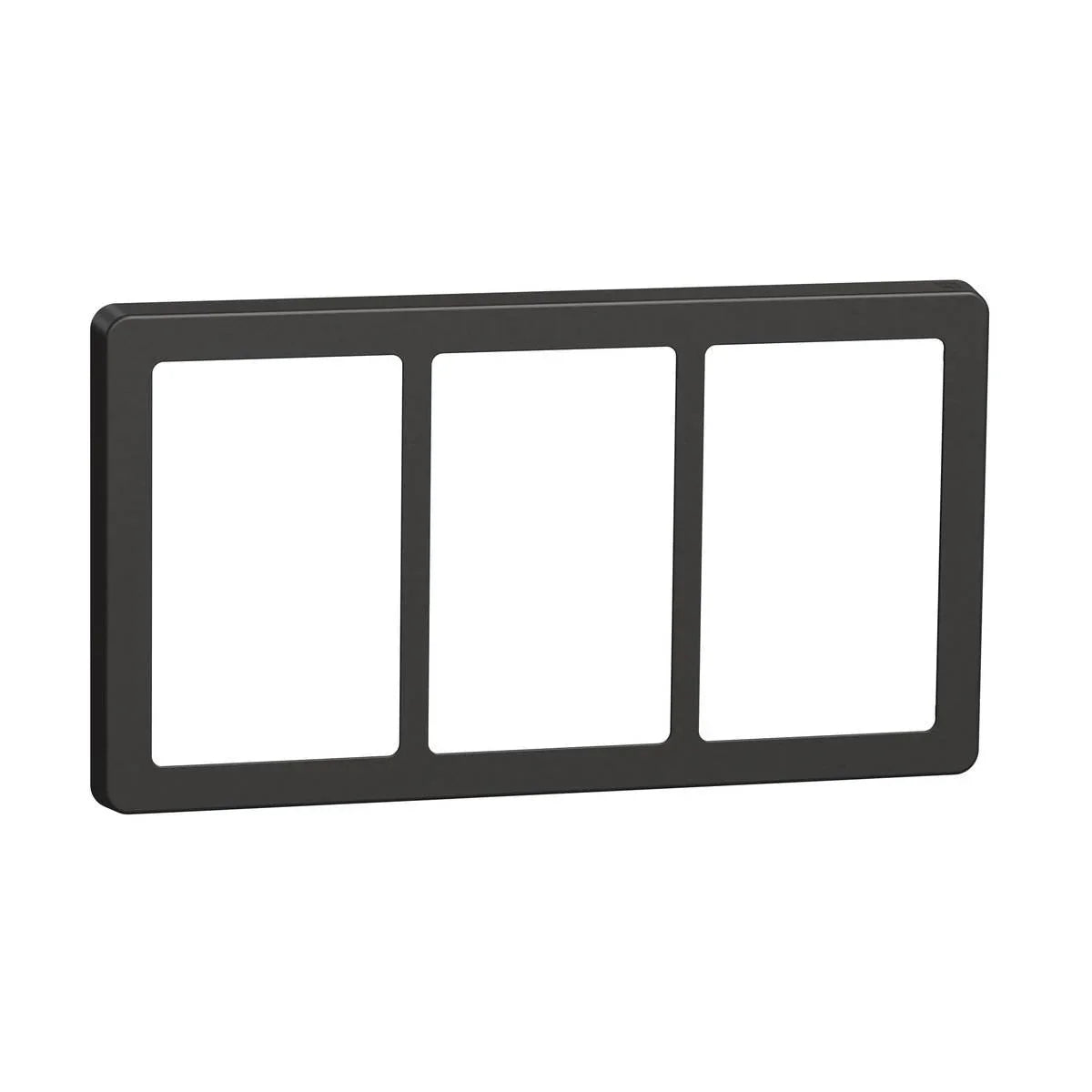 FUGA Base 63 Designramme 3x1,5 modul – Koksgrå - Sikshop