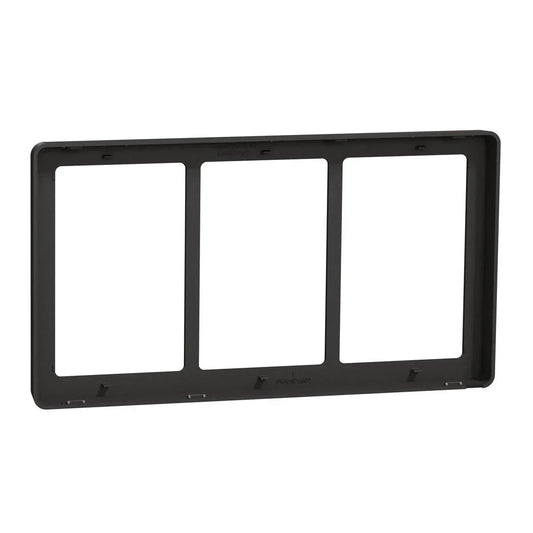 FUGA Base 63 Designramme 3x1,5 modul – Koksgrå - Sikshop
