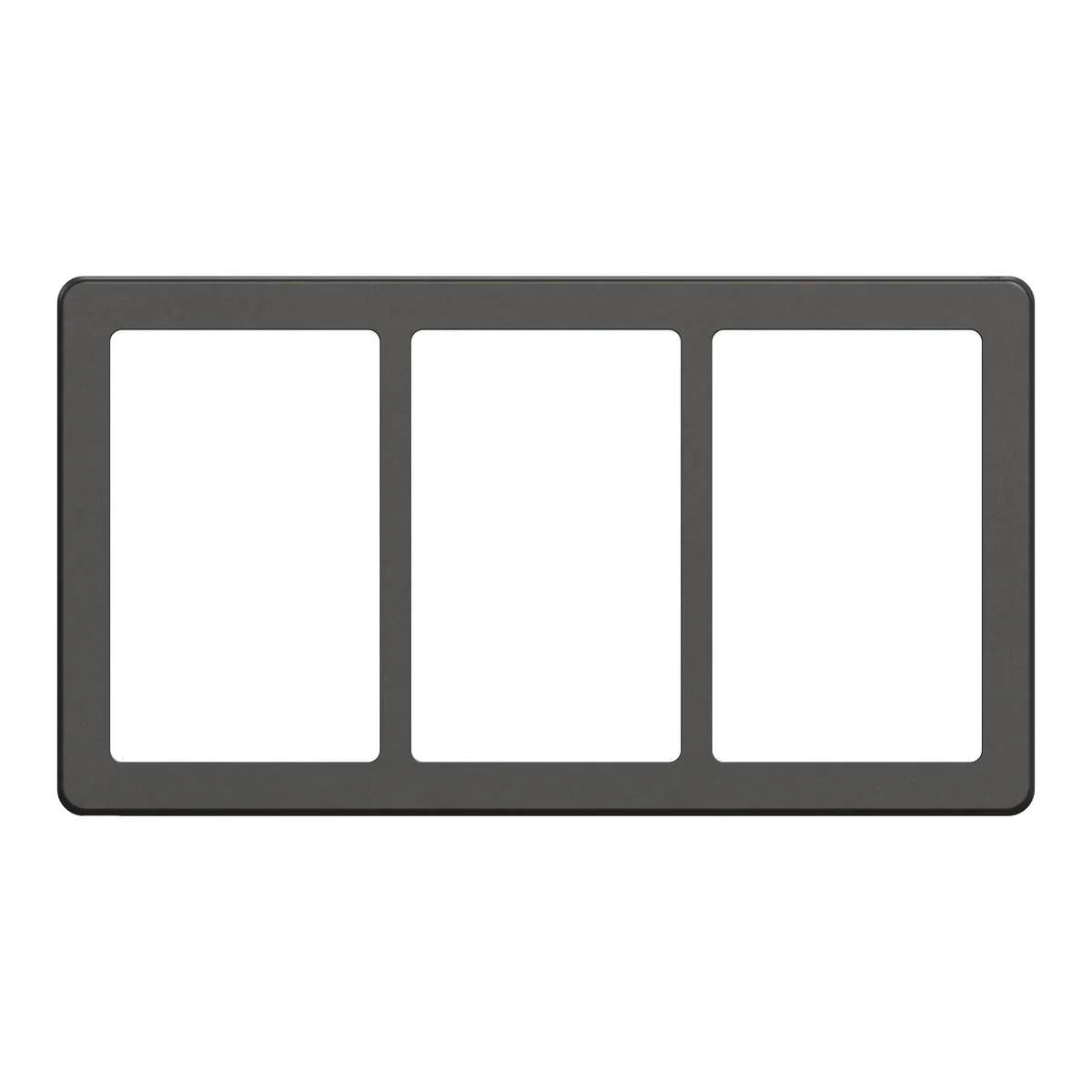 FUGA Base 63 Designramme 3x1,5 modul – Koksgrå - Sikshop