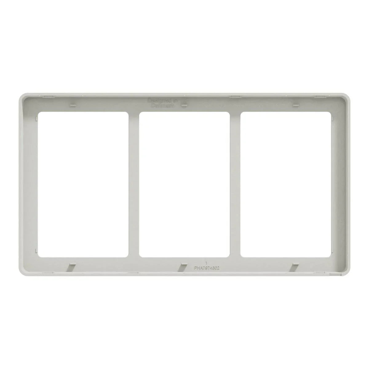 FUGA Base 63 Designramme 3x1,5 modul – Lysegrå - Sikshop
