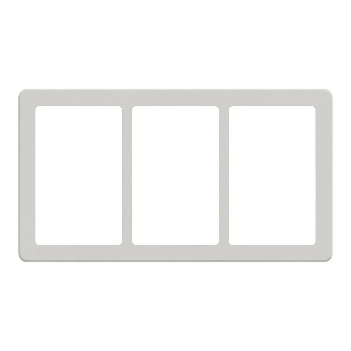 FUGA Base 63 Designramme 3x1,5 modul – Lysegrå - Sikshop