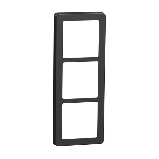 FUGA Base 63 Designramme 3x1 modul – Koksgrå - Sikshop