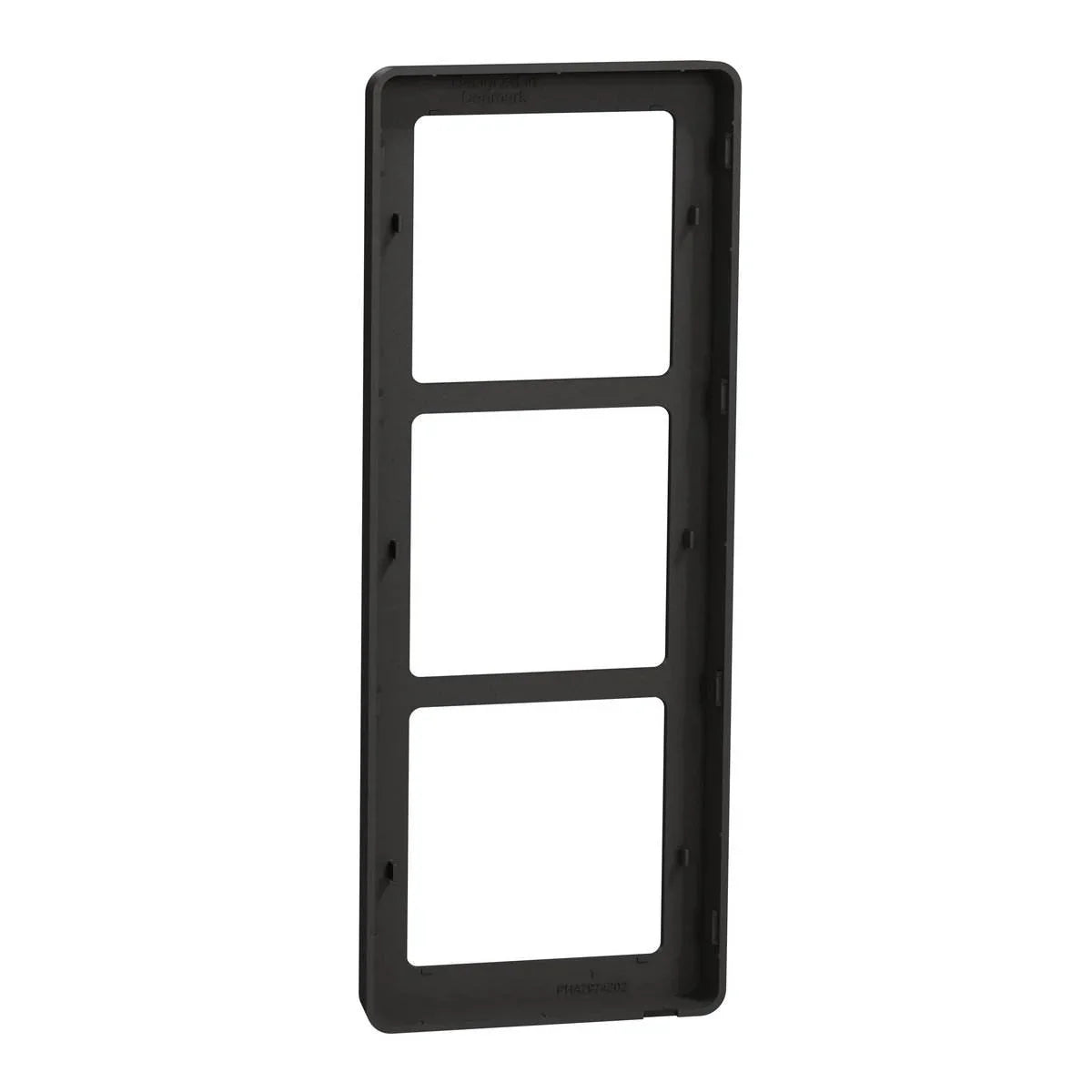 FUGA Base 63 Designramme 3x1 modul – Koksgrå - Sikshop