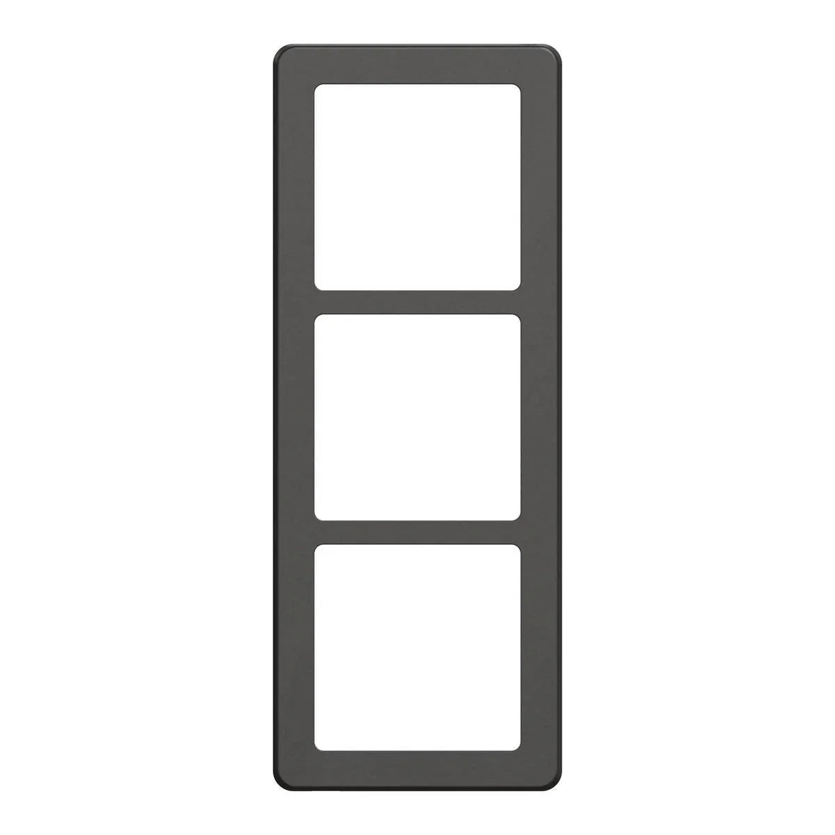 FUGA Base 63 Designramme 3x1 modul – Koksgrå - Sikshop