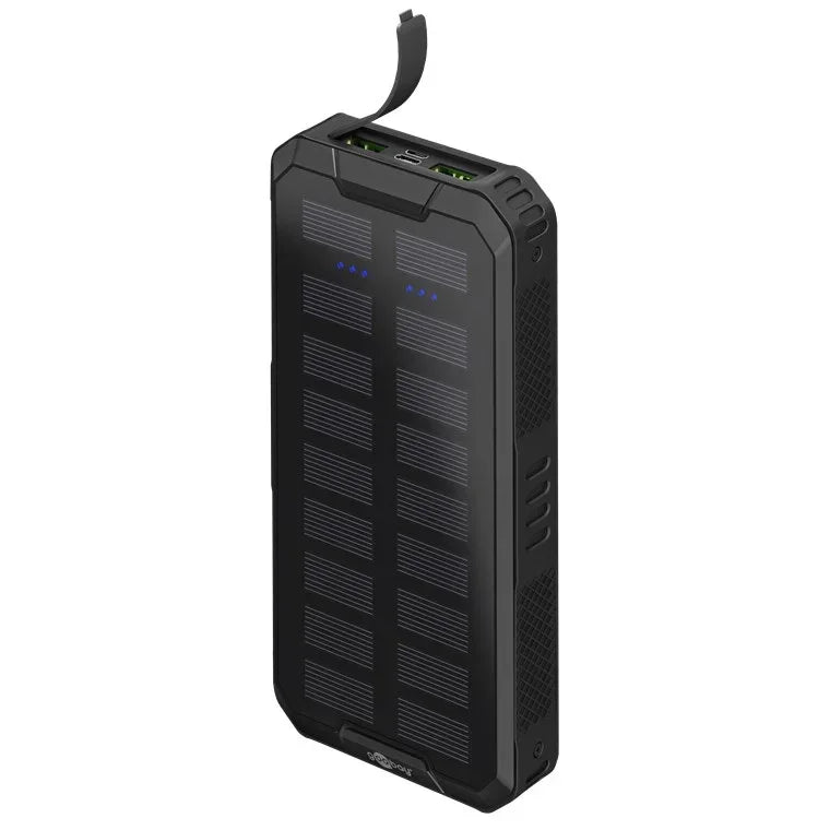 Goobay Udendørs Solcelle Power Bank – 20.000 mAh - Sikshop