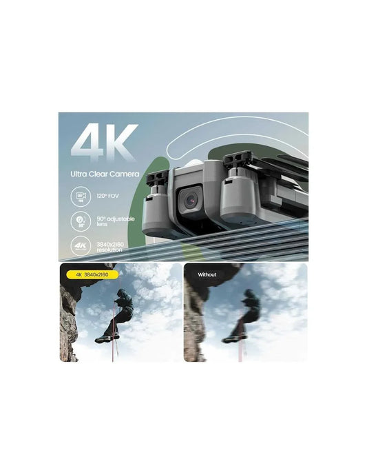 Holy Stone HS440D mini drone med 4K kamera, GPS og Follow Me