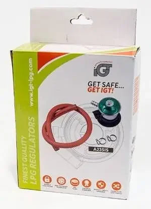 LPG Regulator Sæt med slange – Jumbo Click-On med 10 mm slange - Sikshop