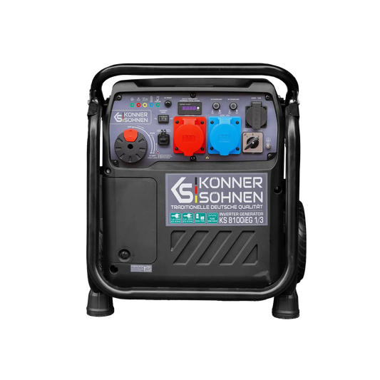 Könner & Söhnen KS 8100iEG 1/3 – 8.5 kW LPG/Benzin Invertergenerator (1-faset & 3-faset) - Sikshop