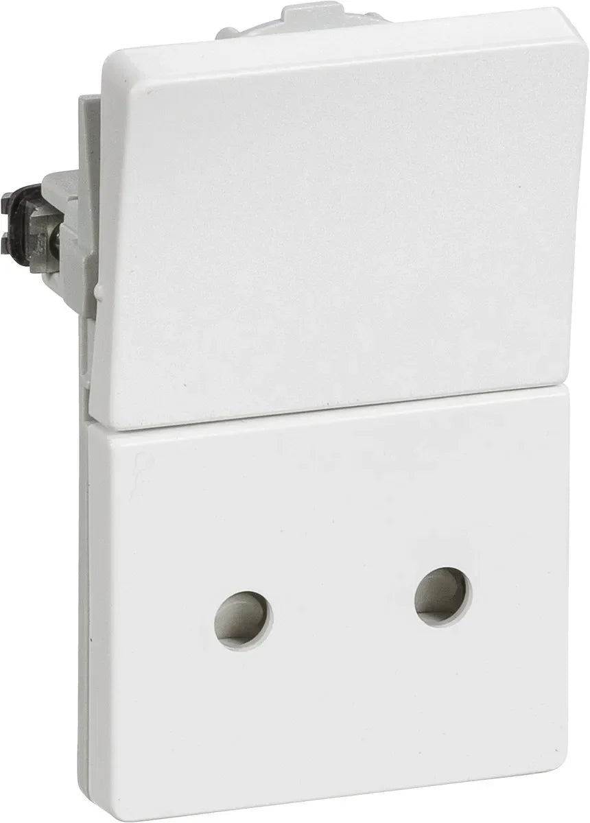 LK FUGA® stikkontakt 2-polet med afbryder – 1,5 modul, hvid - Sikshop