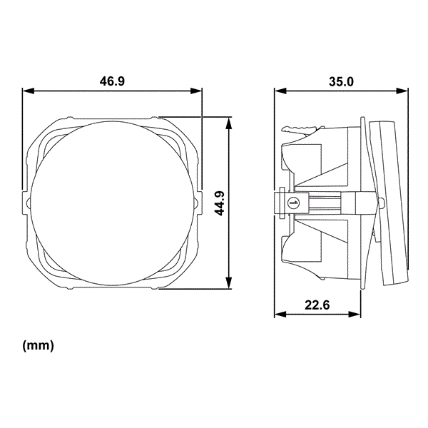 LK One 1-polet Afbryder 10A – Hvid - Sikshop