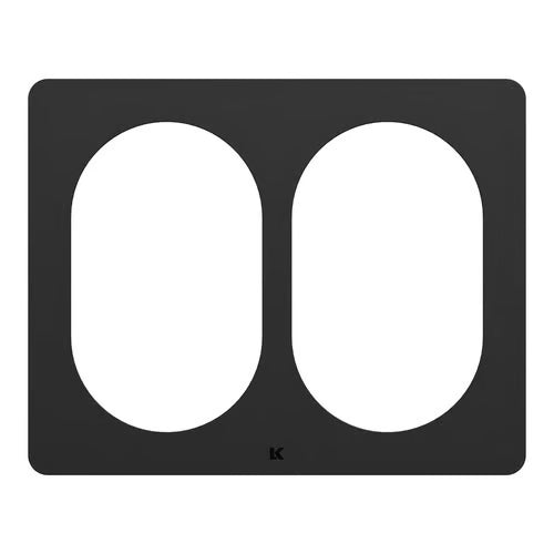 LK One Designramme – 2×1,5 Modul Sort - Sikshop