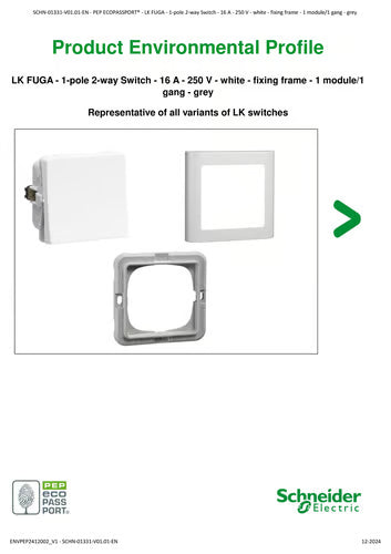 LK One Krydsningsafbryder 10A – Sort - Sikshop