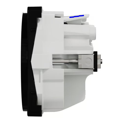 LK One Stikkontakt FlexFront 2-polet med DK-jord – 1 Modul Sort - Sikshop