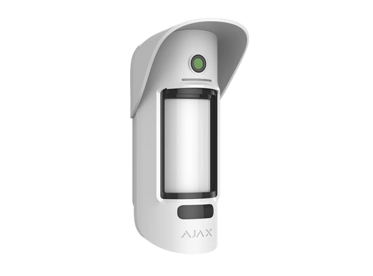 Ajax MotionCam Udendørs Jeweller – Trådløs udendørs bevægelsesdetektor (hvid) - Sikshop