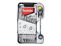 Makita Kombinationsnøglesæt – 8 Dele med 72-tands Skraldefunktion - Sikshop