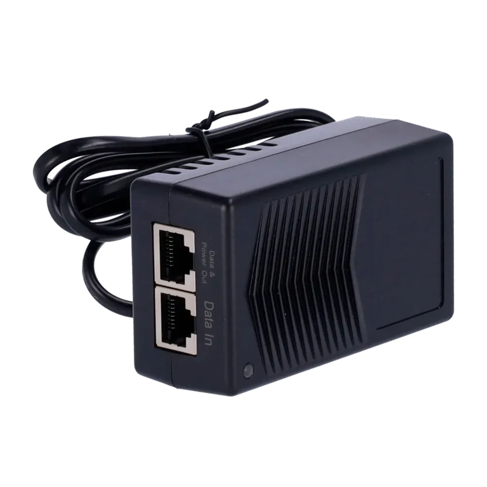 PoE Injector 15W – 100M, 48V 0,5A til IP-enheder - Sikshop