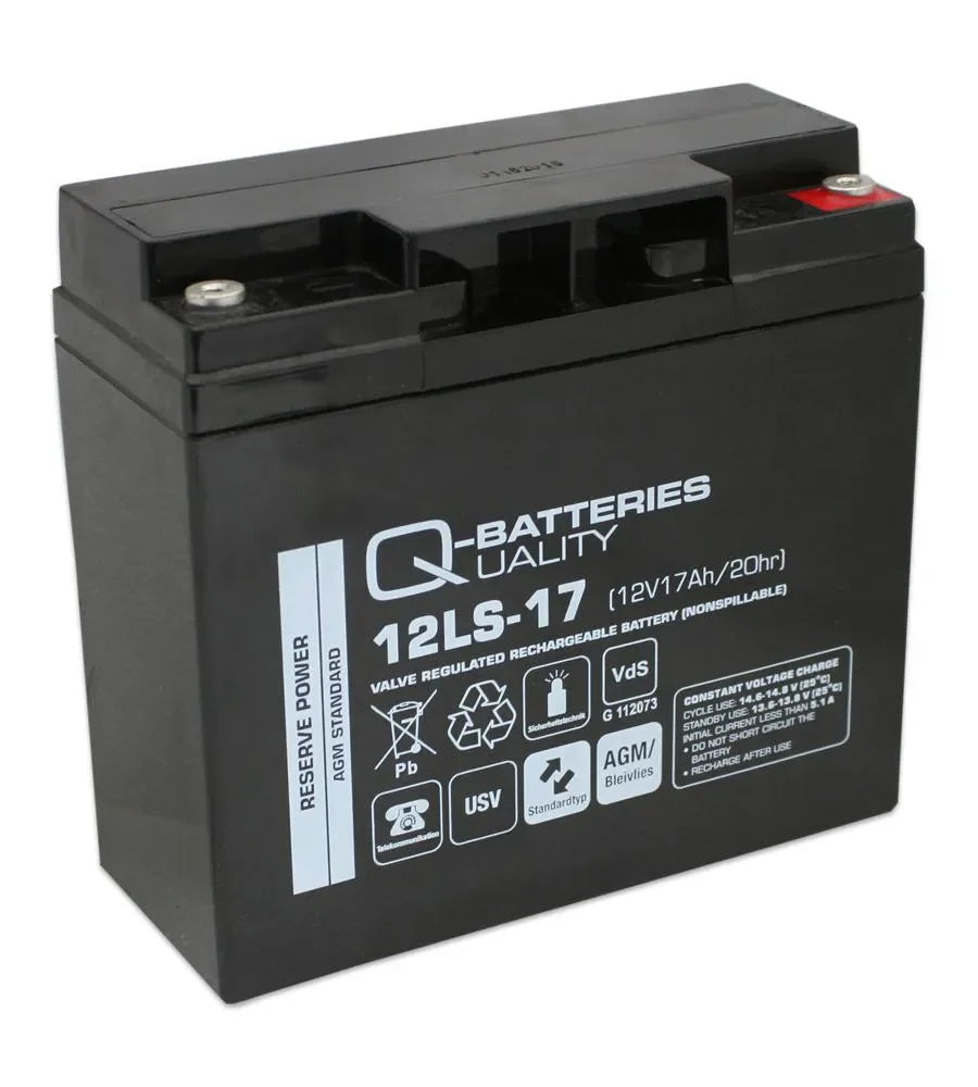 Q-Batteries 12LS-17 – AGM batteri 12V 17Ah - Sikshop