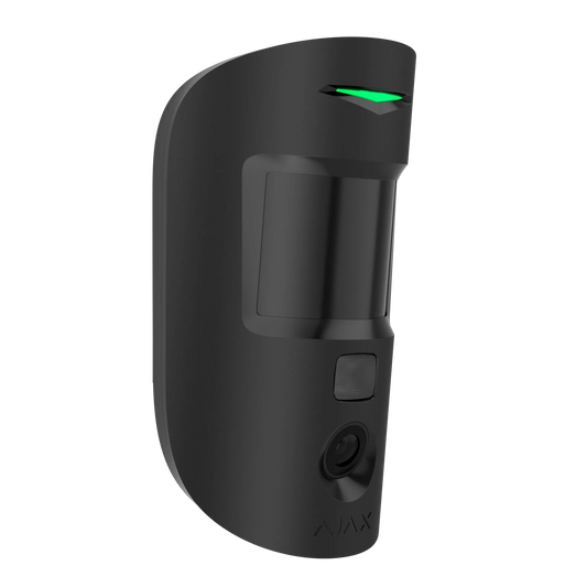 Ajax MotionCam (PhOD) Jeweller Sort – Diskret Bevægelsessensor med Kamera og Fotoverifikation - Sikshop