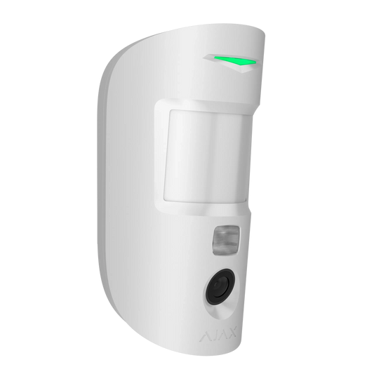 Ajax MotionCam (PhOD) Jeweller Hvid – Trådløs Bevægelsessensor med Fotoverifikation - Sikshop