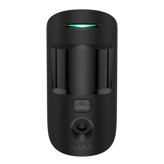 Ajax MotionCam Jeweller Sort – Intelligent Bevægelsessensor med Fotoverifikation - Sikshop