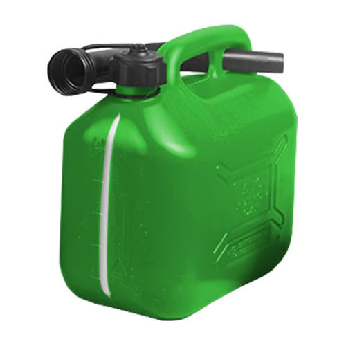 SPREHN Heavy Duty Benzindunk – 5 Liter (Grøn Plast) - Sikshop