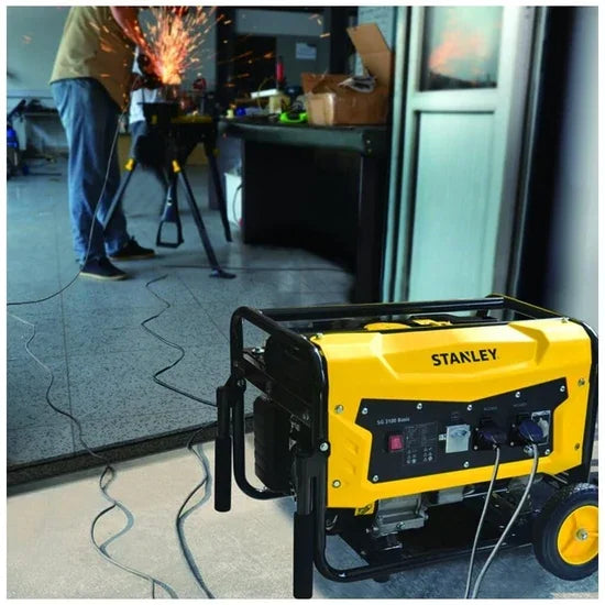 Stanley SG 3100 Basic Benzin Generator 2.6 kW med AVR - Sikshop