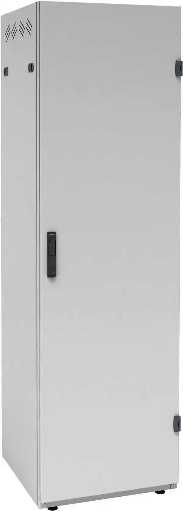 Actassi 19'' Gulv Rack med Pladedør, BDH: 800 x 800 x 2000 42HE, Lysegrå - Sikshop
