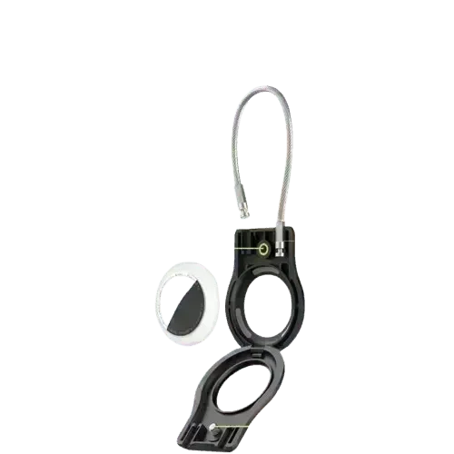 Airtag SecureLock – Låsbart AirTag Holder med Trådkabel og Embraco Nøgle for Ultimativ Sikkerhed - Sikshop