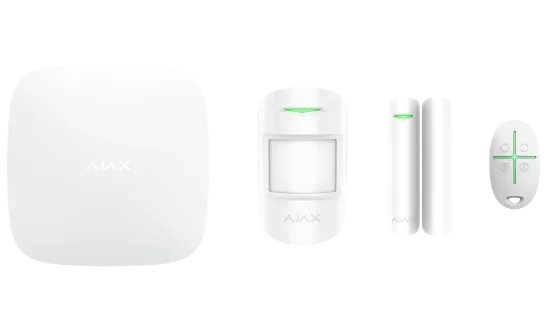 AJAX Alarm Startpakke 1 - Komplet Sikkerhedsløsning - Hvid - Sikshop