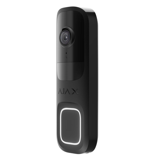 Ajax Doorbell Sort – Elegant Videodørklokke med Avanceret Sikkerhed - Sikshop
