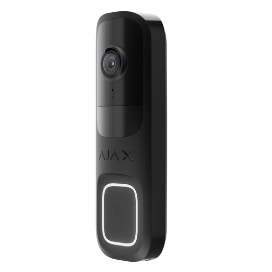 Ajax Doorbell Sort – Elegant Videodørklokke med Avanceret Sikkerhed - Sikshop