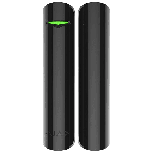 Ajax DoorProtect Sort - Trådløs Dør-/Vindueskontakt med Lang Batterilevetid - Sikshop