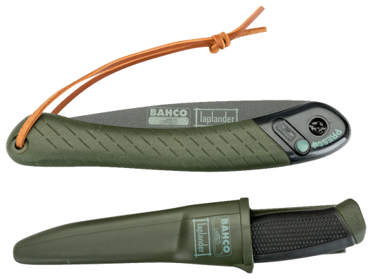Bahco Laplander Sæt – Foldesav og Kniv til Jagt, Camping og Friluftsliv - Sikshop