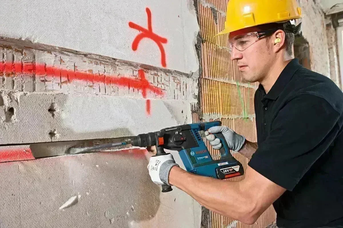 Bosch GBH 18V-26 Borehammer Solo - Kraftfuld og Støvfri Boreoplevelse med 2,6J Slagkraft - Sikshop
