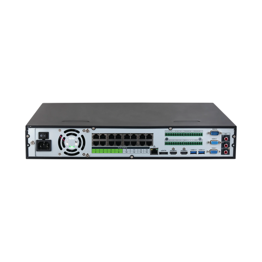 Dahua DHI-NVR5432-16P-EI – 32 kanals NVR med 16 PoE og 4 Harddisk pladser - Sikshop